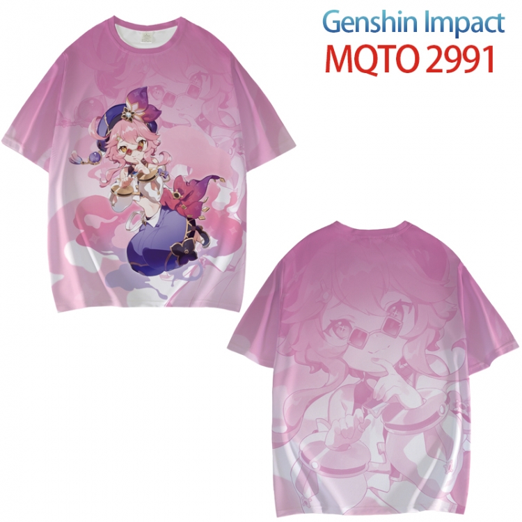 Genshin Impact Full color printed short sleeve T-shirt from XXS to 4XL MQTO-2991