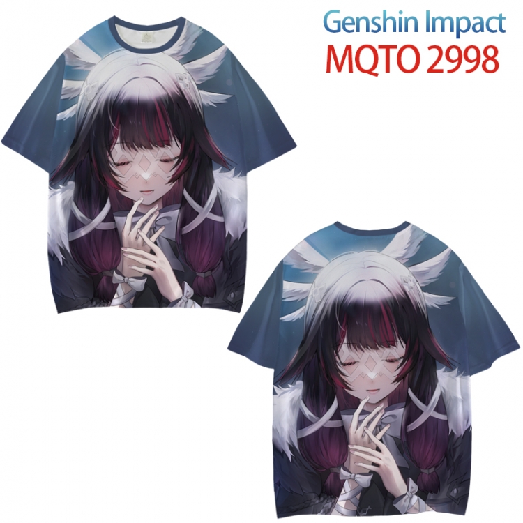 Genshin Impact Full color printed short sleeve T-shirt from XXS to 4XL MQTO-2998