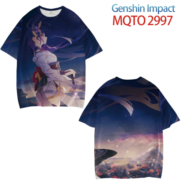 Genshin Impact Full color printed short sleeve T-shirt from XXS to 4XL MQTO-2997