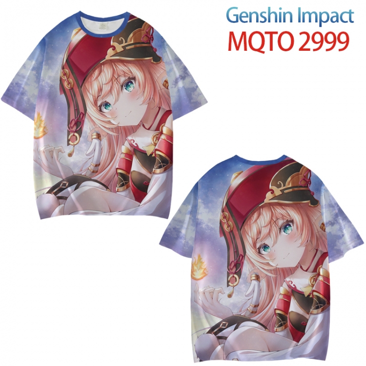 Genshin Impact Full color printed short sleeve T-shirt from XXS to 4XL MQTO-2999