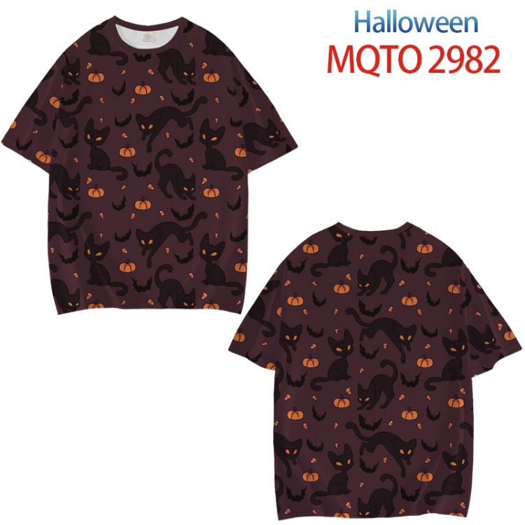 Helloween Full color printed short sleeve T-shirt from XXS to 4XL  MQTO-2982-3