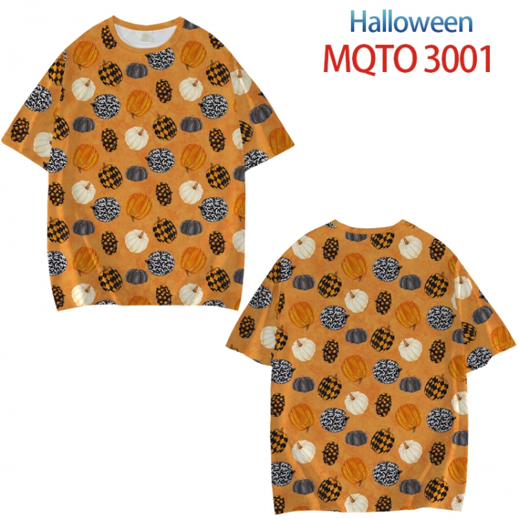 Helloween Full color printed short sleeve T-shirt from XXS to 4XL MQTO-3001-3