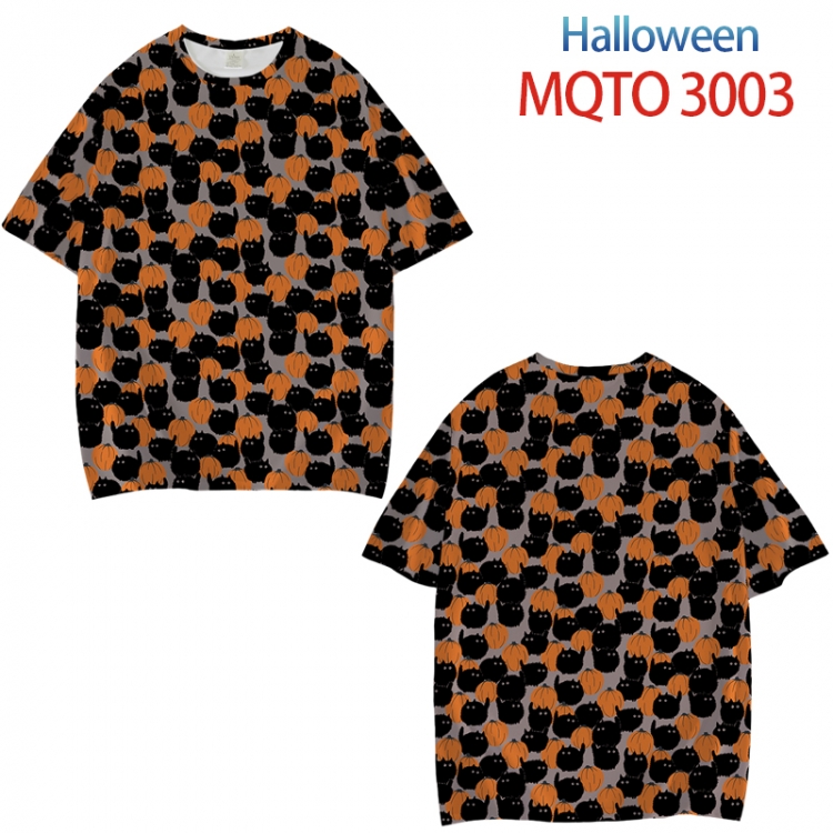 Helloween Full color printed short sleeve T-shirt from XXS to 4XL  MQTO-3003-3