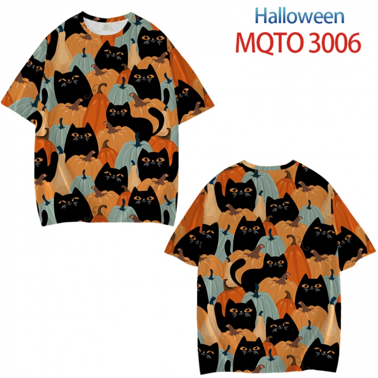 Helloween Full color printed short sleeve T-shirt from XXS to 4XL MQTO-3006-3