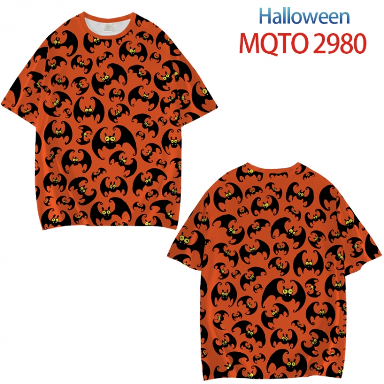 Helloween Full color printed short sleeve T-shirt from XXS to 4XL MQTO-2980-3