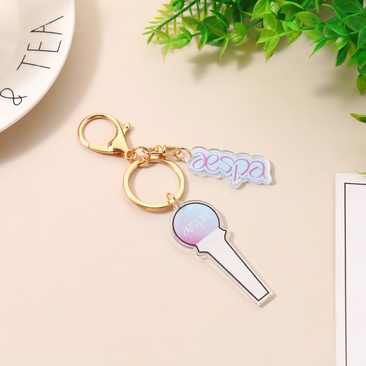 aespa Korean group star 2 pendant acrylic key chain pendant bag pendant price for 5 pcs