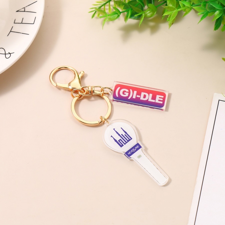 g-idle Korean group star 2 pendant acrylic key chain pendant bag pendant price for 5 pcs