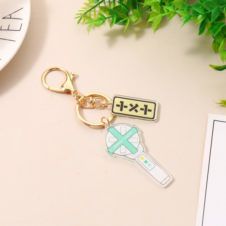 TXT Korean group star 2 pendant acrylic key chain pendant bag pendant price for 5 pcs