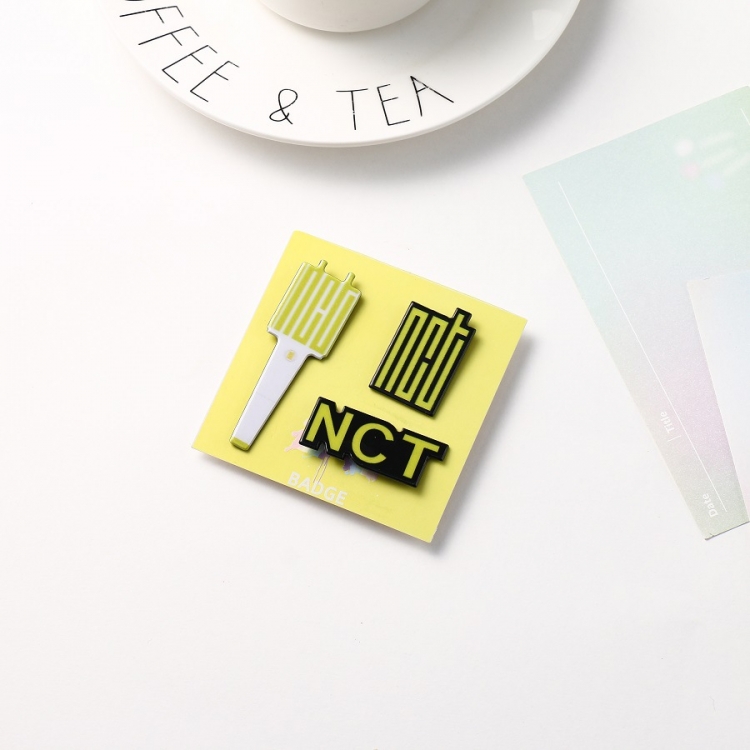 NCT Korean group star PVC brooch badge price for 5 pcs