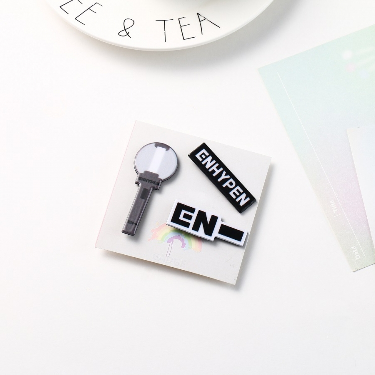 ENHYPE  Korean group star PVC brooch badge price for 5 pcs