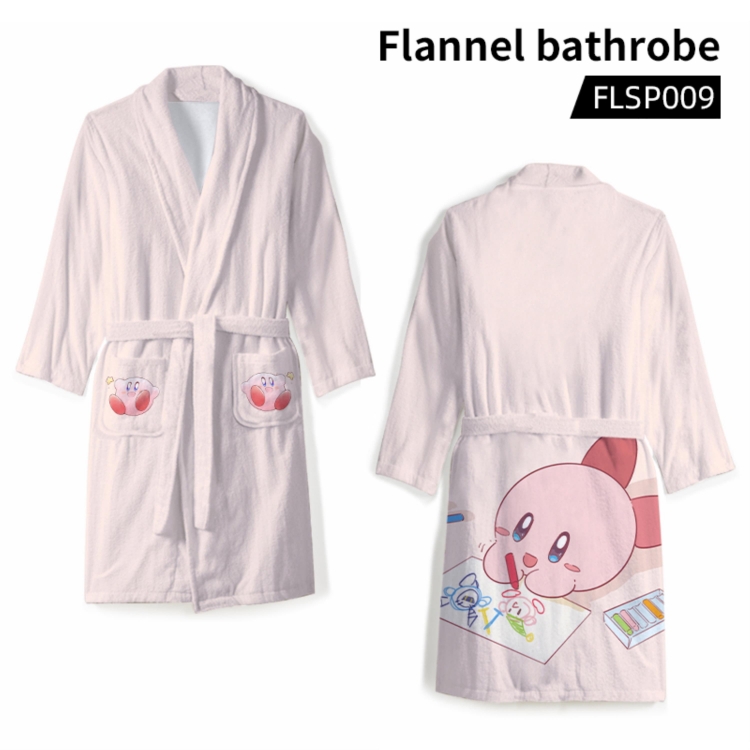 Kirby The flannel nightgown supports the customization of single pattern FLSP009