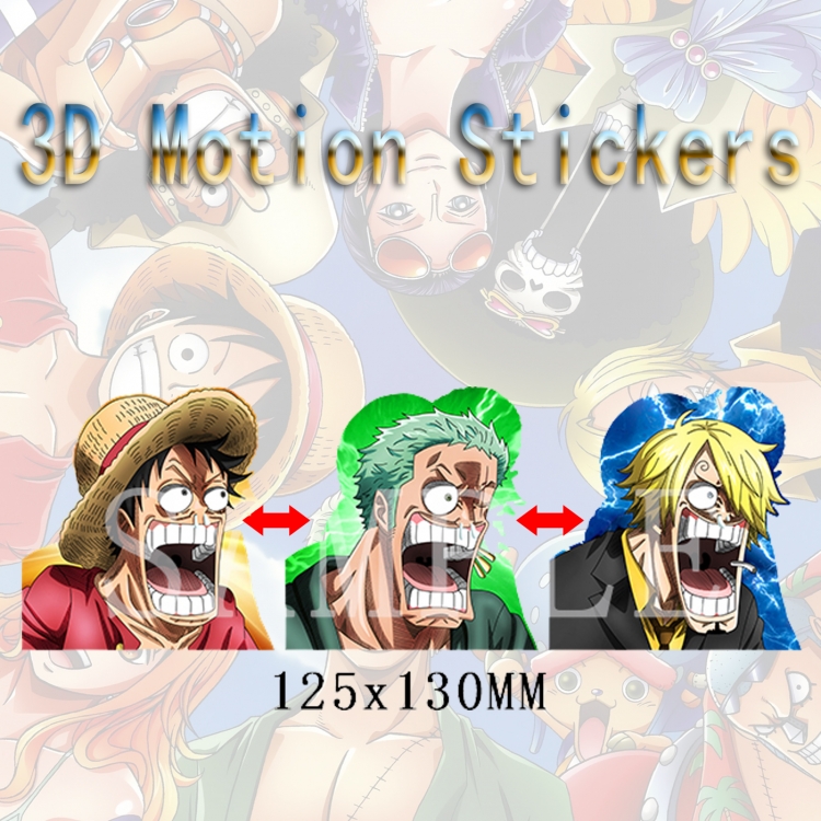 One Piece Magic 3D HD variable map car computer animation stickers price for 2 pcs