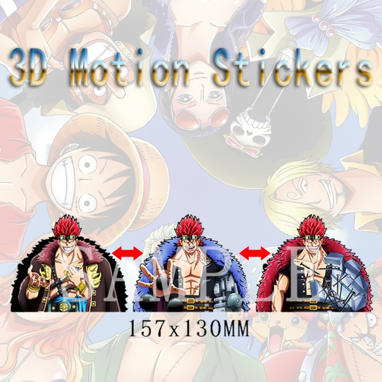 One Piece Magic 3D HD variable map car computer animation stickers price for 2 pcs