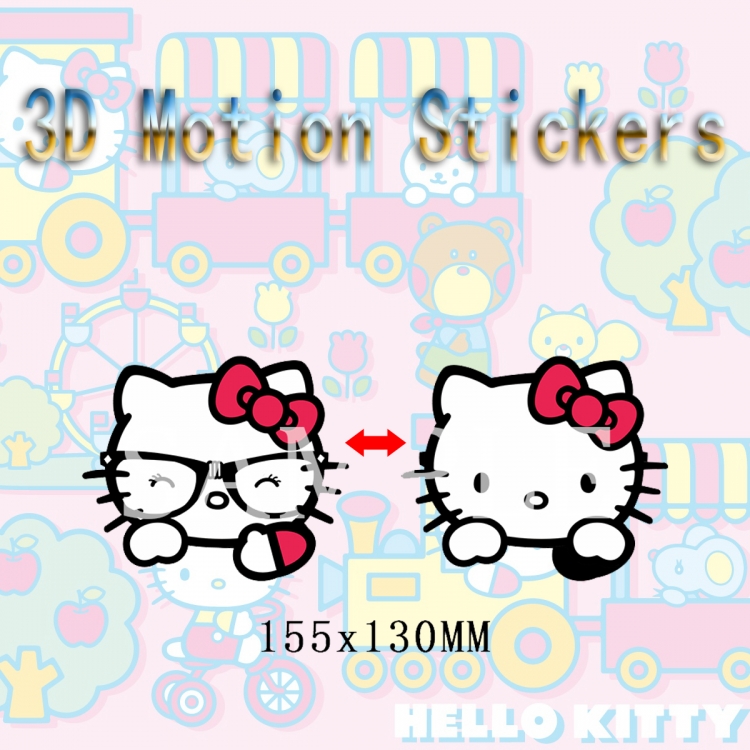 Hello Kitty Magic 3D HD variable map car computer animation stickers price for 2 pcs