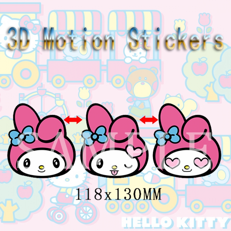 Hello Kitty Magic 3D HD variable map car computer animation stickers price for 2 pcs