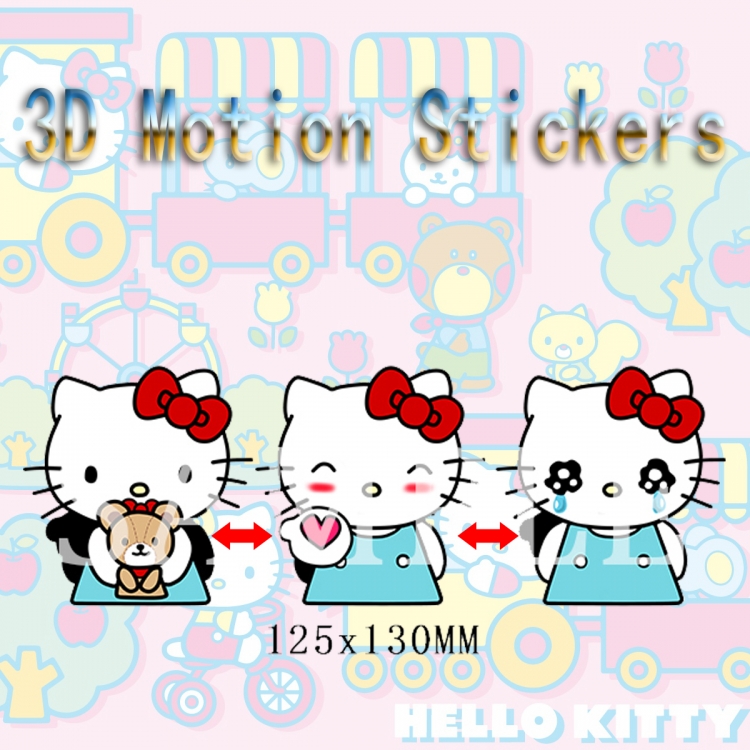 Hello Kitty Magic 3D HD variable map car computer animation stickers price for 2 pcs