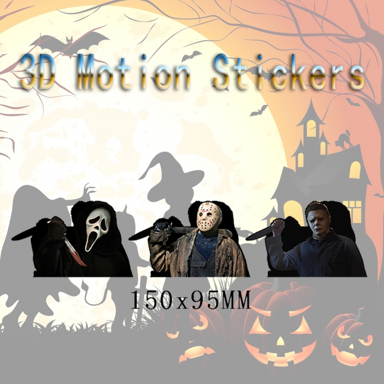 Halloween Magic 3D HD variable map car computer animation stickers price for 2 pcs