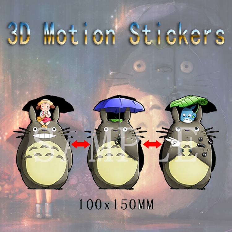 TOTORO Magic 3D HD variable map car computer animation stickers price for 2 pcs