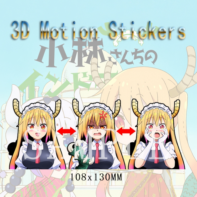 Miss Kobayashis Dragon Maid Magic 3D HD variable map car computer animation stickers price for 2 pcs
