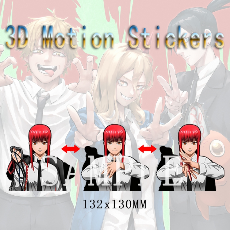 Chainsaw man  Magic 3D HD variable map car computer animation stickers price for 2 pcs