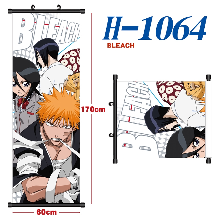 Bleach Black plastic rod cloth hanging canvas painting 60x170cm H-1064A