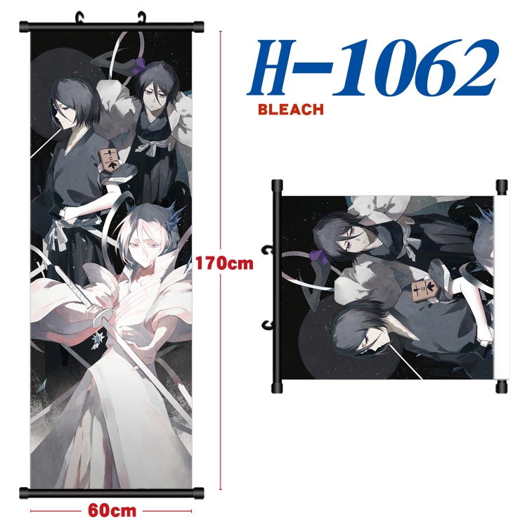 Bleach Black plastic rod cloth hanging canvas painting 60x170cm H-1062A