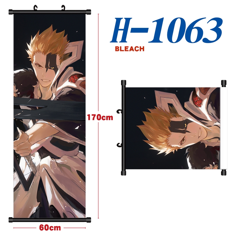 Bleach Black plastic rod cloth hanging canvas painting 60x170cm H-1063A