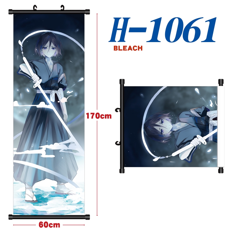Bleach Black plastic rod cloth hanging canvas painting 60x170cm H-1061A