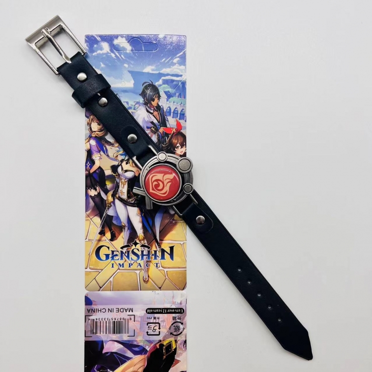 Genshin Impact Anime peripheral Bracelet Leather Bracelet price for 5 pcs