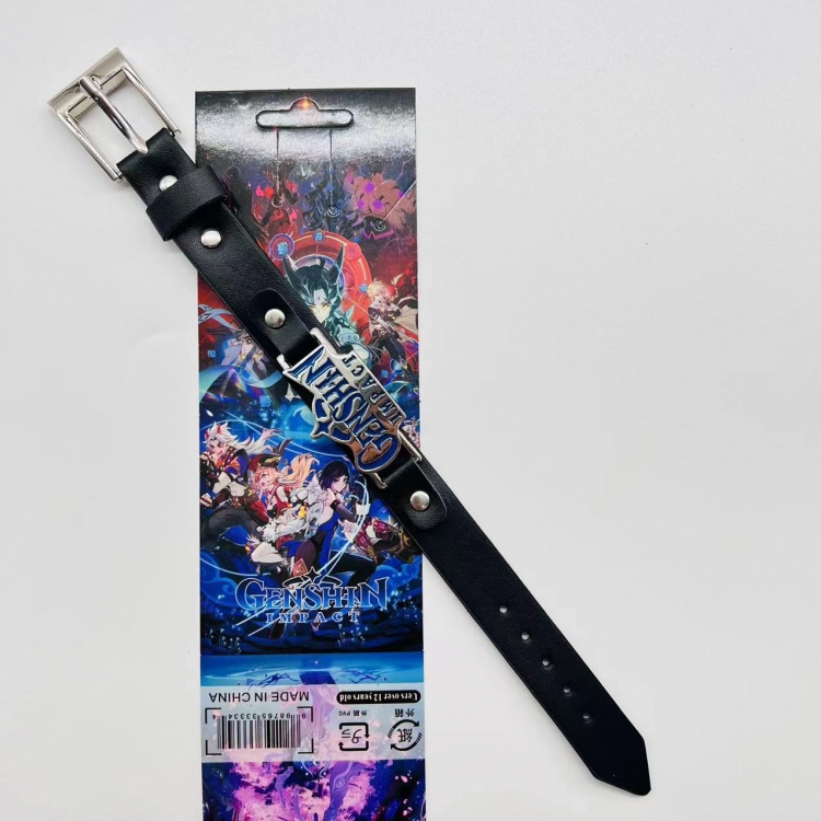 Genshin Impact Anime peripheral Bracelet Leather Bracelet price for 5 pcs