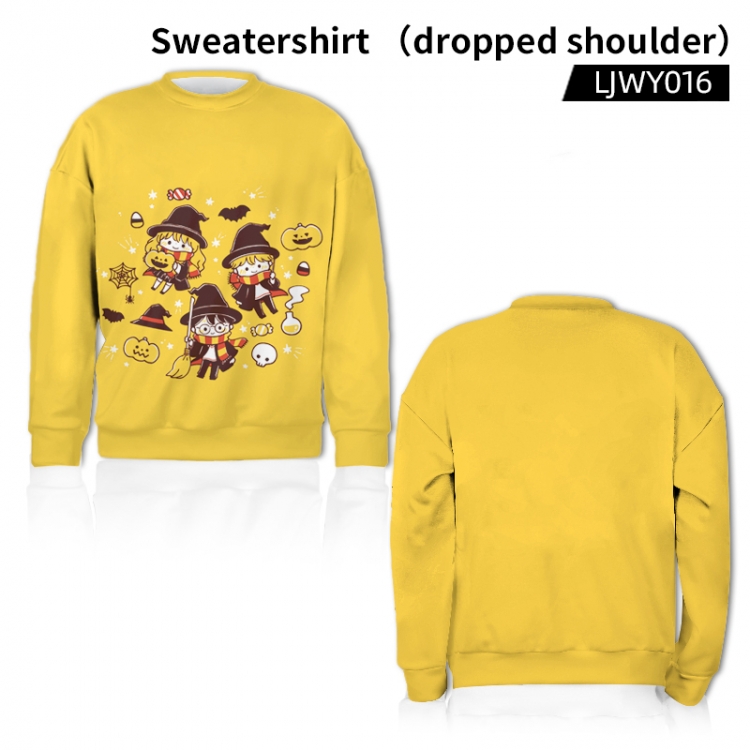 Harry Potter Full color sweater (off shoulder style) from XS to 3XL supports customization of a single pattern LJWY016