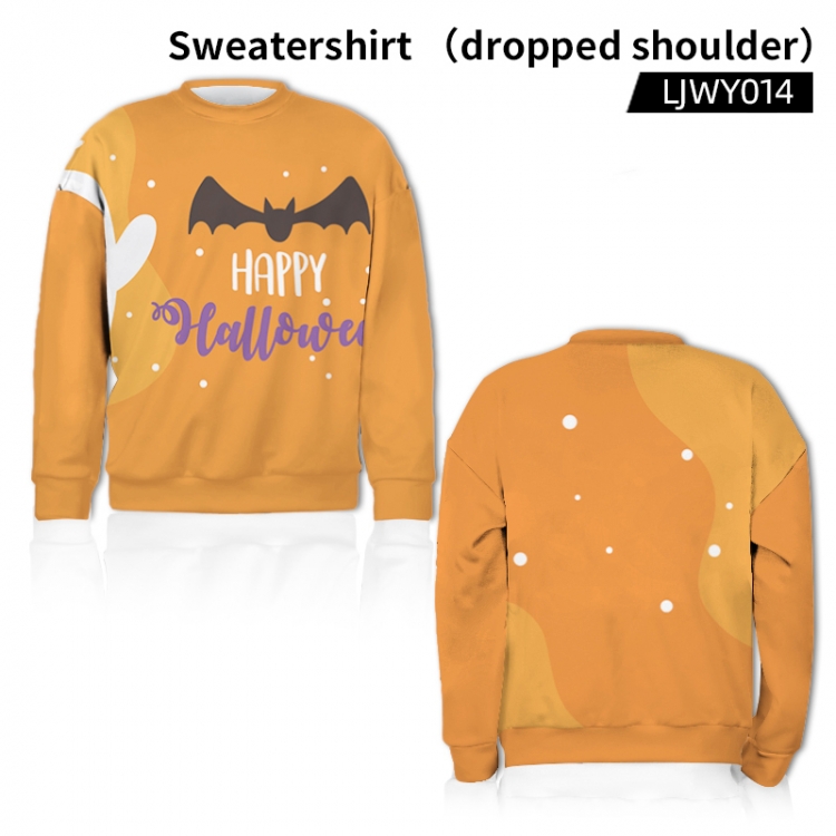 Halloween Full color sweater (off shoulder style) from XS to 3XL supports customization of a single pattern  LJWY014