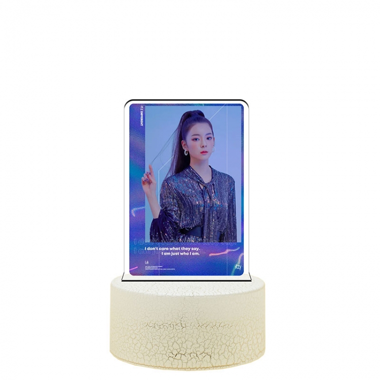 tzy Acrylic night light 16 kinds of color changing USB interface box 14X7X4CM white base