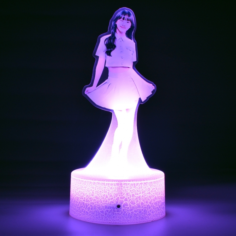 Kep1er Acrylic Night Light 16 Color-changing USB Interface Box Set 19X7X4CM white base