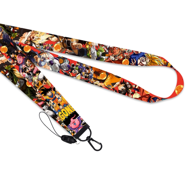 DRAGON BALL Black  buckle long mobile phone lanyard 45cm price for 10 pcs