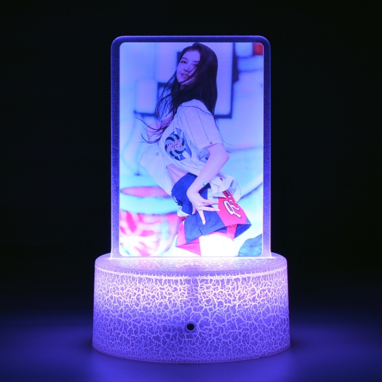 newjeans Acrylic night light 16 kinds of color changing USB interface box 14X7X4CM white base