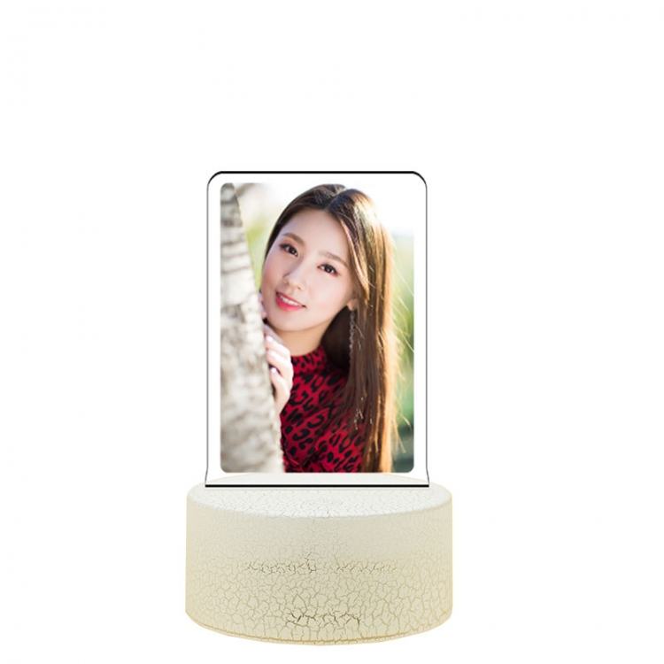 (G)I-DLE Acrylic night light 16 kinds of color changing USB interface box 14X7X4CM white base