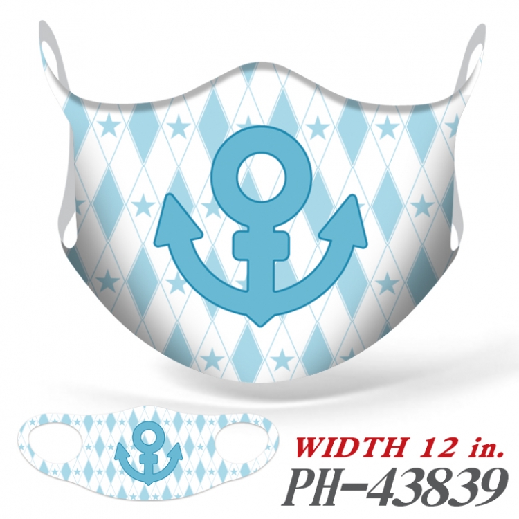 JoJos Bizarre Adventure Full color Ice silk seamless Mask  price for 5 pcs  PH-43839A