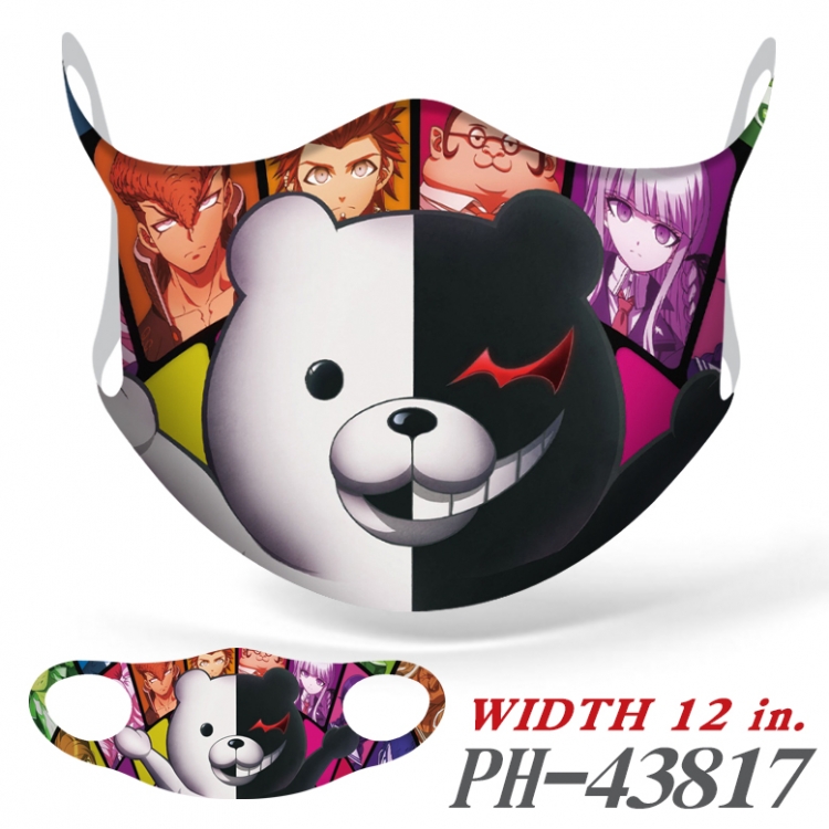 Dangan-Ronpa Full color Ice silk seamless Mask  price for 5 pcs PH-43817A