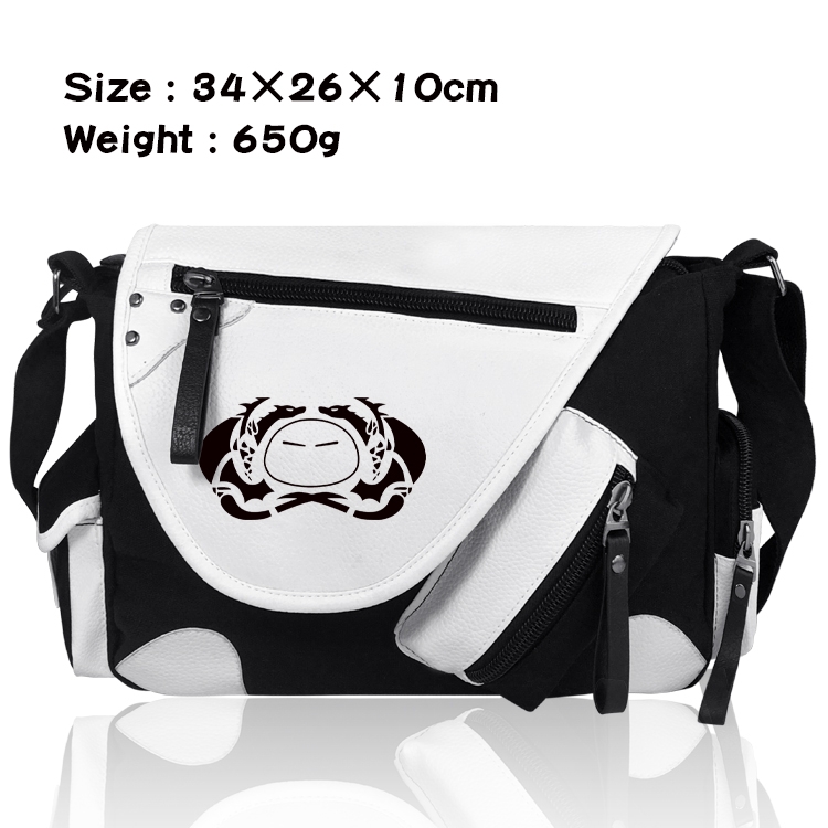 That Time I Got Slim Anime PU Colorblock Leather Shoulder Crossbody Bag 34x26x10cm