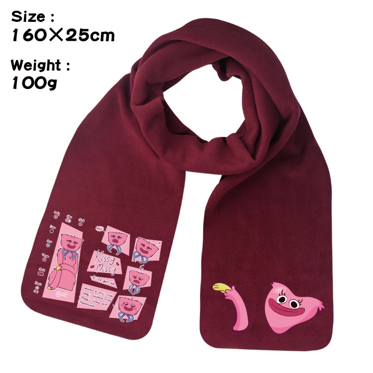 poppy playtime Anime fleece scarf bib 160X25CM 