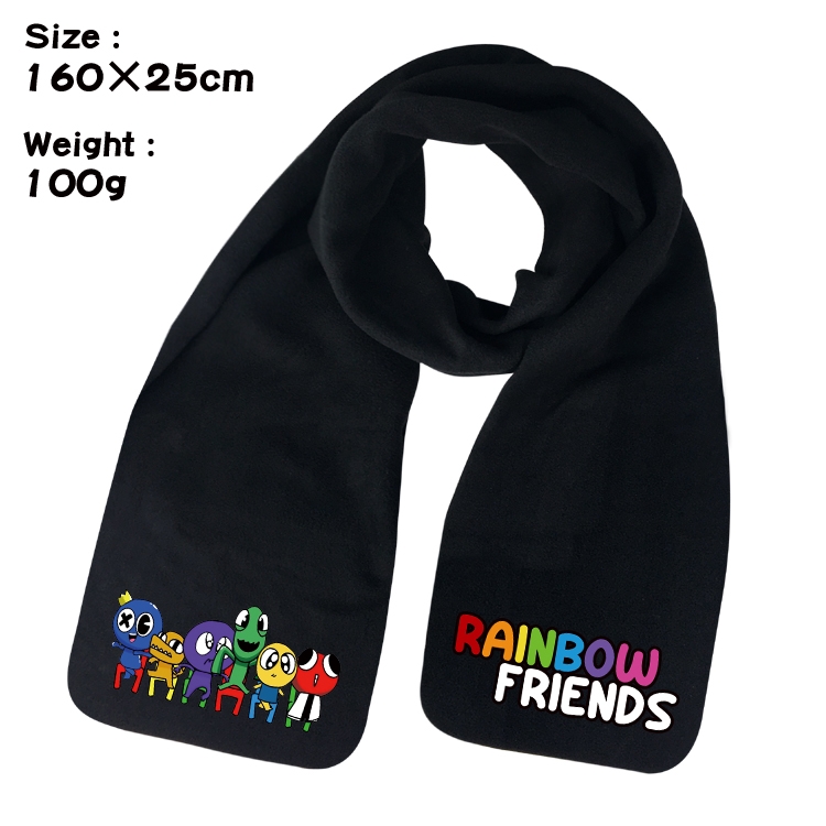 Rainbow friends Anime fleece scarf bib 160X25CM 