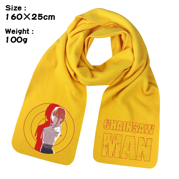 Chainsaw man Anime fleece scarf bib 160X25CM 