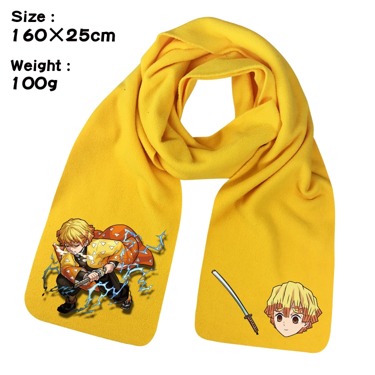 Demon Slayer Kimets Anime fleece scarf bib 160X25CM 