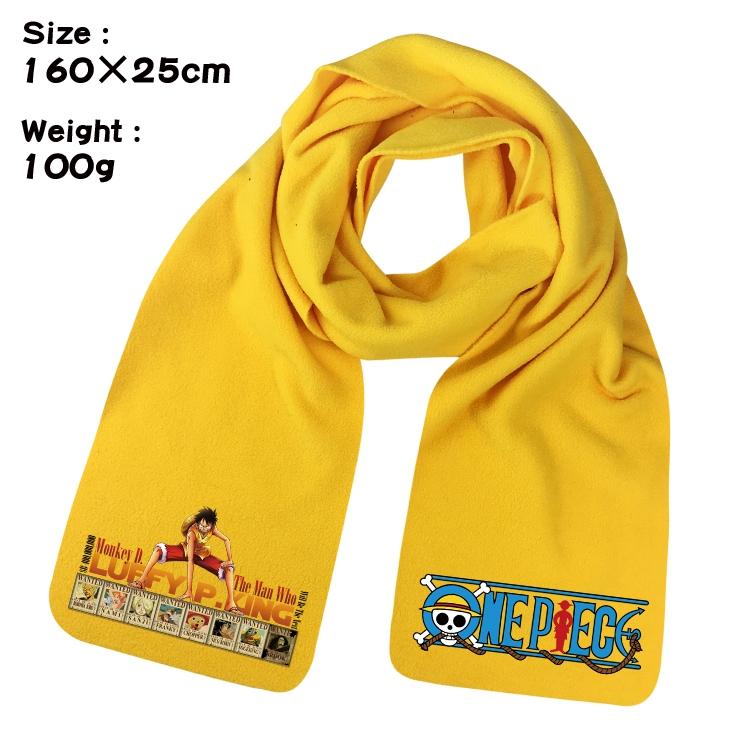 One Piece  Anime fleece scarf bib 160X25CM 