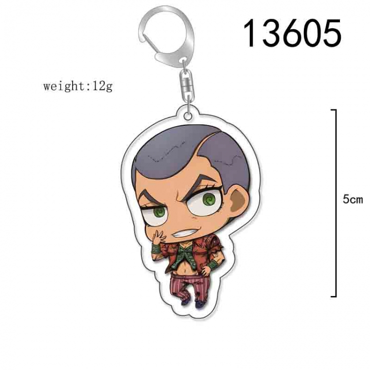 JoJos Bizarre Adventure Anime Acrylic Keychain Charm price for 5 pcs 13605