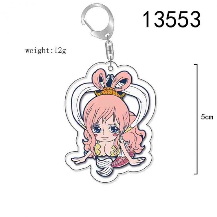 One Piece Anime Acrylic Keychain Charm price for 5 pcs 13553