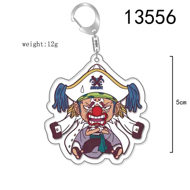 One Piece Anime Acrylic Keychain Charm price for 5 pcs 13556