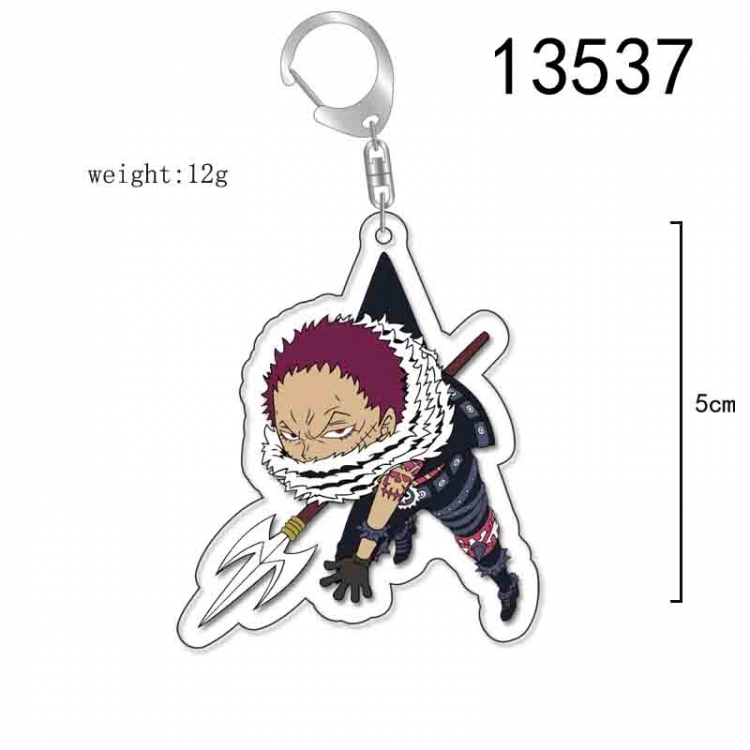 One Piece Anime Acrylic Keychain Charm price for 5 pcs 13537