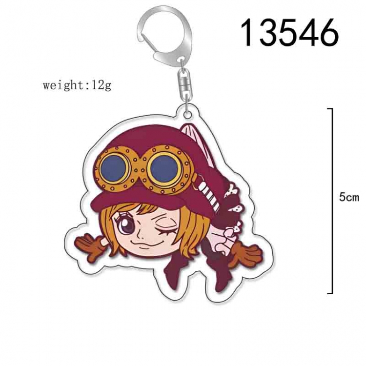 One Piece Anime Acrylic Keychain Charm price for 5 pcs 13546